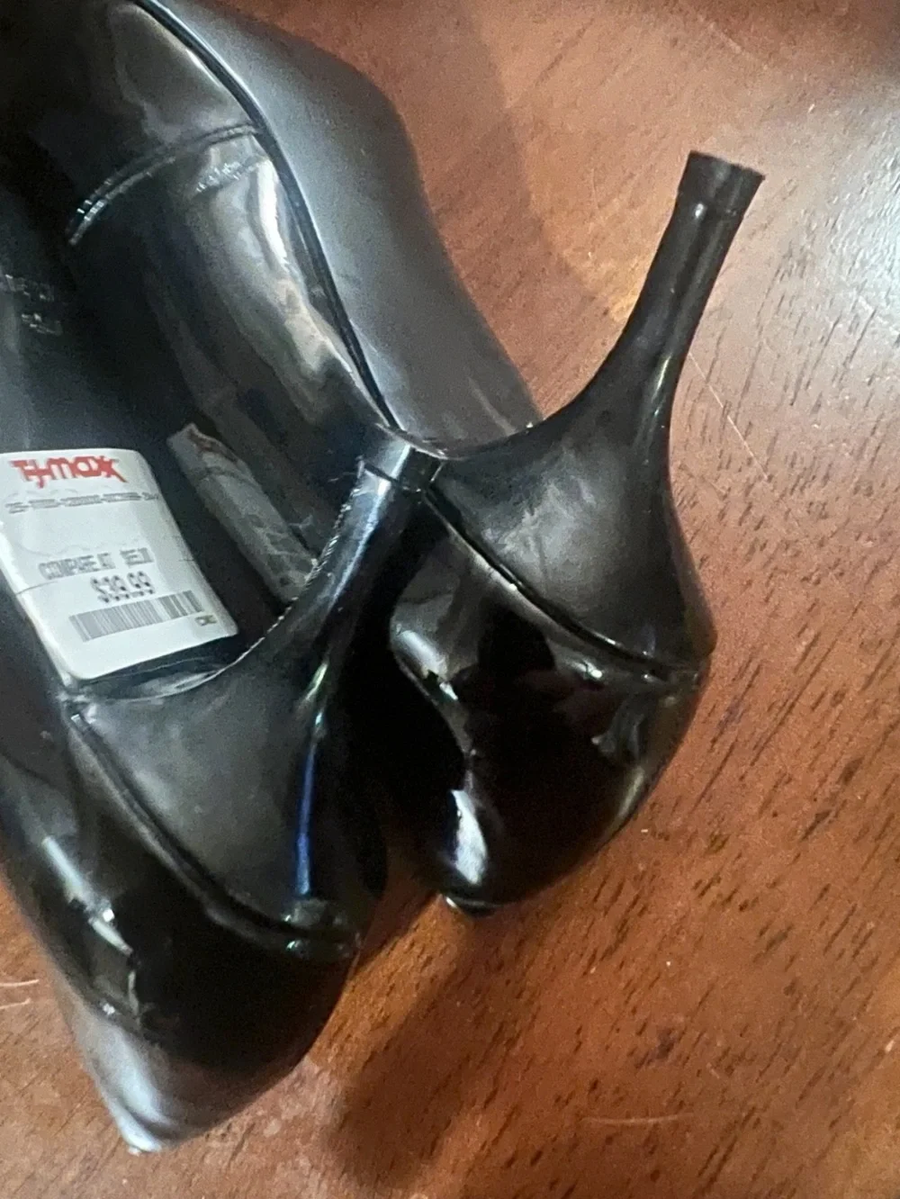 Nine West Black Patent Leather Pointed Toe Pumps Heels Women’s 6.5 Classic
